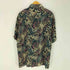 ヴァンヒューゼン VAN HEUSEN 90-00S OLD レーヨン 100% 総柄 葉 リーフ S/S シャツ メンズ import:L
