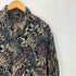 ヴァンヒューゼン VAN HEUSEN 90-00S OLD レーヨン 100% 総柄 葉 リーフ S/S シャツ メンズ import:L