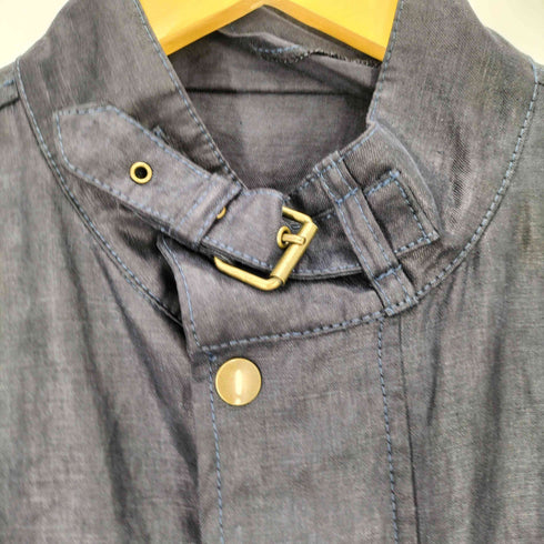 ベルスタッフ Belstaff リネン100% サイドアジャスター コーティング モーターサイクルジャケット メンズ import:L
