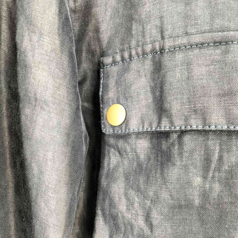 ベルスタッフ Belstaff リネン100% サイドアジャスター コーティング モーターサイクルジャケット メンズ import:L