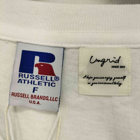 ラッセルアスレチック RUSSELL ATHLETIC プリントクルーネックTシャツ レディース FREE