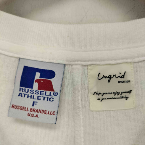 ラッセルアスレチック RUSSELL ATHLETIC プリントクルーネックTシャツ レディース FREE