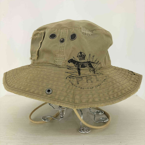 ポロバイラルフローレン Polo by RALPH LAUREN USED加工 バケットハット サファリハット レディース