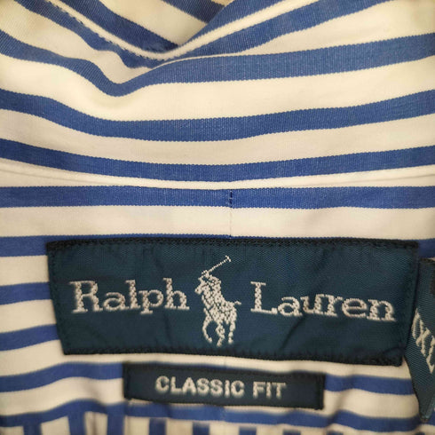 ラルフローレン RALPH LAUREN 90s CLASSIC FIT コットン ストライプ ボタンダウンシャツ メンズ XXL