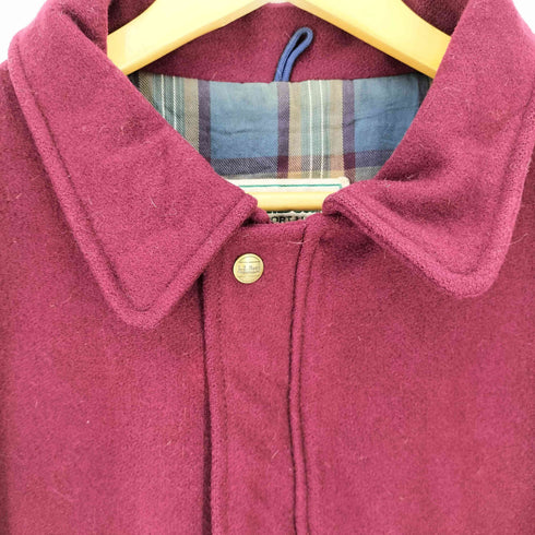エルエルビーン L.L.Bean 80S ブロック体タグ 裏地チェック ウールジャケット メンズ