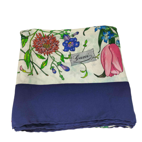 グッチ GUCCI 花柄シルクスカーフ レディース