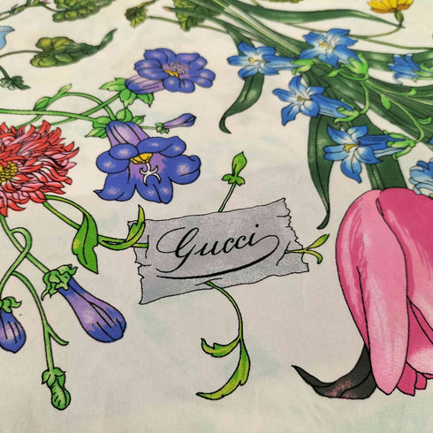 グッチ GUCCI 花柄シルクスカーフ レディース