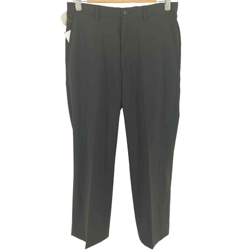 ユナイテッドアローズグリーンレーベルリラクシング UNITED ARROWS green label relaxing ポリエステル カルゼ ワイド ストレート ユーティリティパンツ イージーパンツ メンズ M