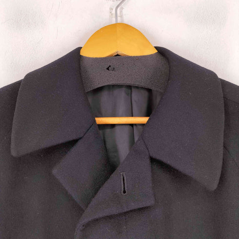KIRKBURN カシミヤ100比翼ステンカラーコート メンズ