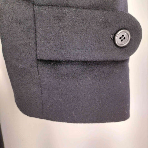 KIRKBURN カシミヤ100比翼ステンカラーコート メンズ