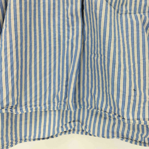 ザラ ZARA Stripe Poplin Shirt ストライプ柄 シャツ レディース import:M