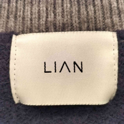 リアン Lian アルパカタッチボーダーポロニット レディース FREE