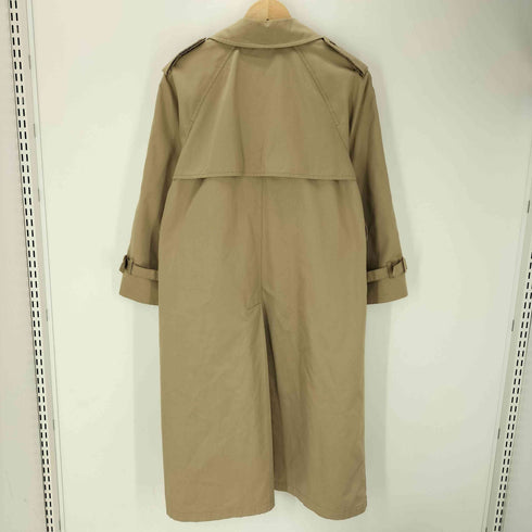 ロンドンフォグ LONDON FOG 80-90S MADE IN LONDON 英国製 エポレット ガンフラップ付き ダブル トレンチ ロング コート レディース 10PET