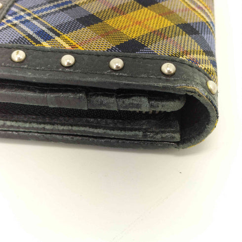 ヴィヴィアンウエストウッド Vivienne Westwood オーブモチーフタータンチェック柄ロングウォレット レディース