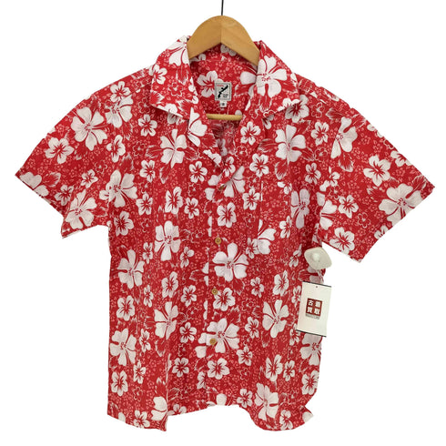 OKINAWA ISLAND WEAR ハイビスカス柄 アロハシャツ メンズ JPN:S