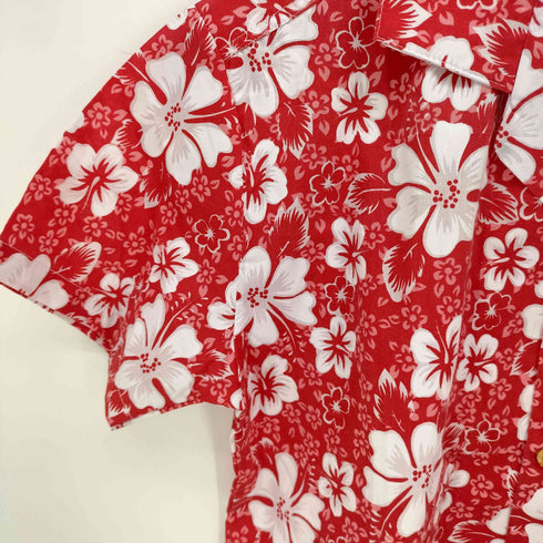OKINAWA ISLAND WEAR ハイビスカス柄 アロハシャツ メンズ JPN:S