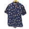 GROVE HOUSE RED フラミンゴ柄 S/S シャツ メンズ import:L