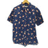 GROVE HOUSE RED フラミンゴ柄 S/S シャツ メンズ import:L