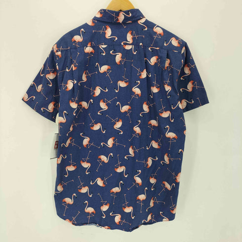 GROVE HOUSE RED フラミンゴ柄 S/S シャツ メンズ import:L