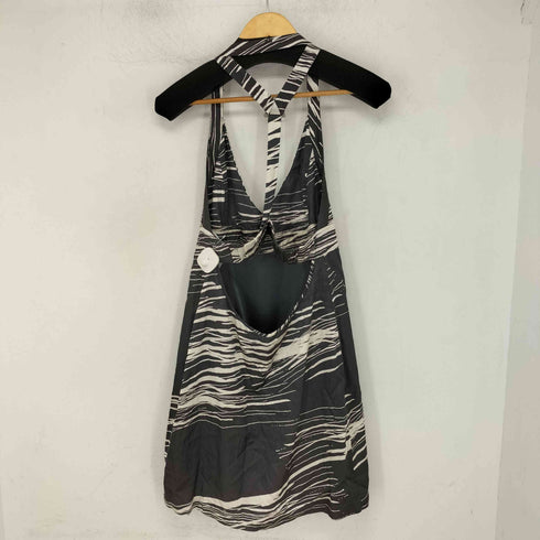 ディーゼル DIESEL バックレス 総柄 ミニワンピース レディース import:M