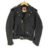 ラッキーストライク LUCKY STRIKE 90-00S OLD 裏地キルティング 牛革 カウレザー ダブル ライダース ジャケット メンズ import:L