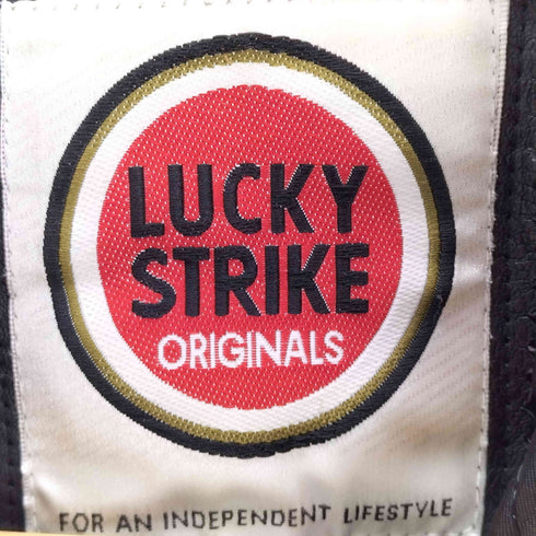 ラッキーストライク LUCKY STRIKE 90-00S OLD 裏地キルティング 牛革 カウレザー ダブル ライダース ジャケット メンズ import:L