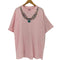 ヘインズ Hanes 90s USA製 シングルステッチ ネックレスデザイン クルーネックTシャツ メンズ import:XL