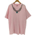ヘインズ Hanes 90s USA製 シングルステッチ ネックレスデザイン クルーネックTシャツ メンズ import:XL