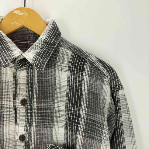 セントジョンズベイ STJOHNS BAY 00S L/S コットン チェック ヘビー フランネル シャツ メンズ import:M