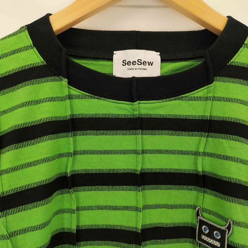 SEESEW ボーダークルーネックTシャツ casual メンズ L