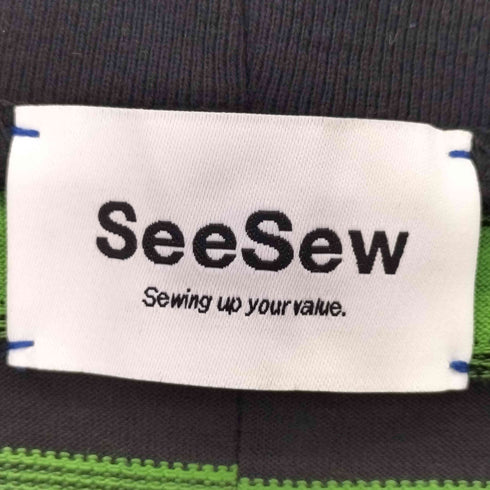 SEESEW ボーダークルーネックTシャツ casual メンズ L
