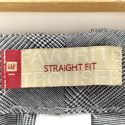 ギャップ Gap 00s OLD STRAIGHT FIT グレンチェック スラックスパンツ レディース 6