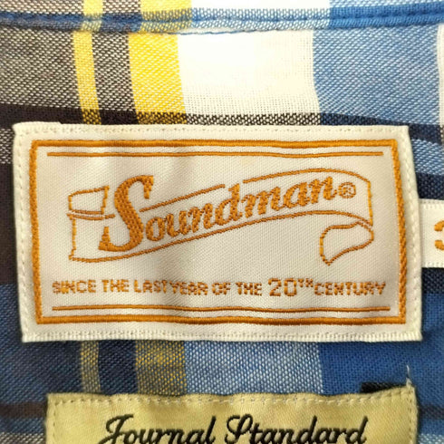 ジャーナルスタンダード JOURNAL STANDARD SOUNDMAN チェックシャツ メンズ 38