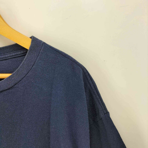 アディダス adidas 80-90S USA製 万国旗タグ ロゴ 刺繍 クルーネック S/S Tシャツ 袖裾シングル メンズ import:M