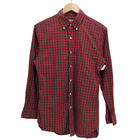 ラグビーラルフローレン Rugby Ralph Lauren タータン チェック ポケット ボタンダウン L/S シャツ メンズ import:S