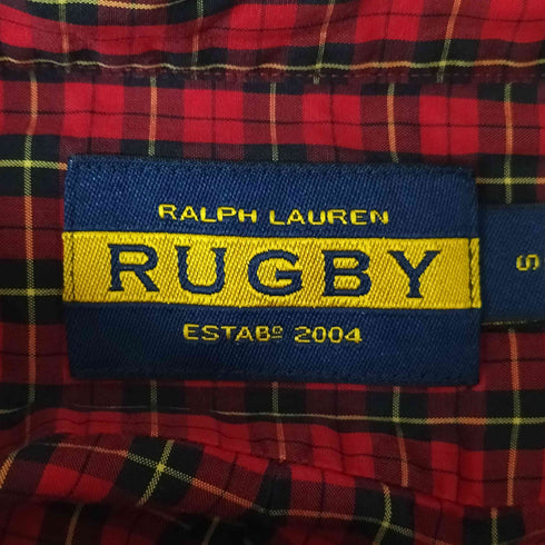 ラグビーラルフローレン Rugby Ralph Lauren タータン チェック ポケット ボタンダウン L/S シャツ メンズ import:S