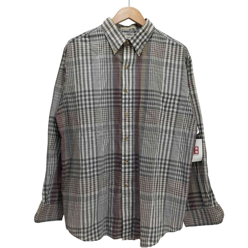 アロー ARROW 80-90S TOURNAMENT チェック ボタンダウン L/S シャツ メンズ import:L