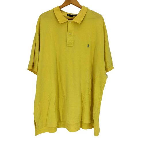 ポロバイラルフローレン Polo by RALPH LAUREN 90S 鹿の子 ポニー刺繍 S/Sポロシャツ メンズ 3XL