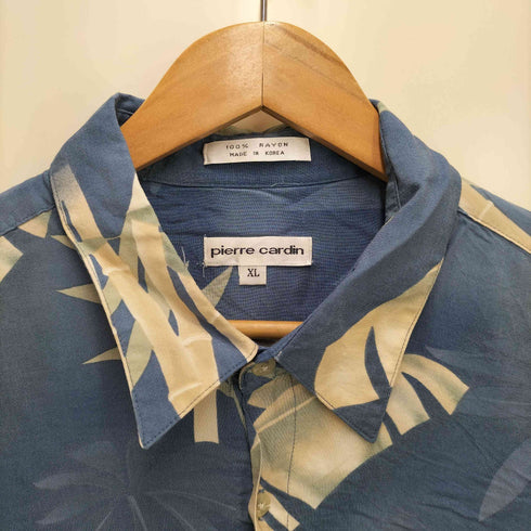 ピエールカルダン pierre cardin 90S フローラル レーヨン S/S アロハ シャツ メンズ import:XL