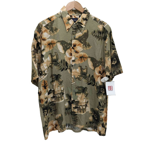 ピューリタン PURITAN 90-00S フローラル レーヨン S/S アロハ シャツ メンズ import:M