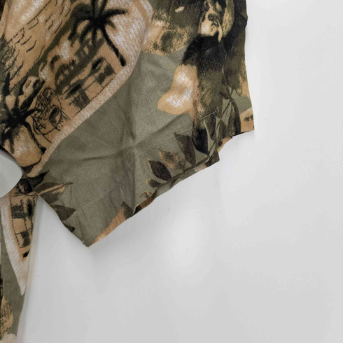 ピューリタン PURITAN 90-00S フローラル レーヨン S/S アロハ シャツ メンズ import:M