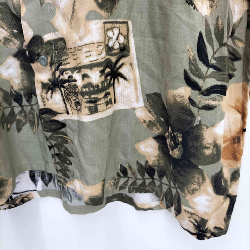 ピューリタン PURITAN 90-00S フローラル レーヨン S/S アロハ シャツ メンズ import:M