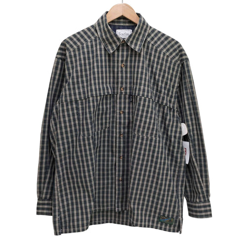 フォックスファイヤー foxfire 24SS 別注 フィッシングポケット ロングスリーブ チェックシャツ メンズ JPN:M