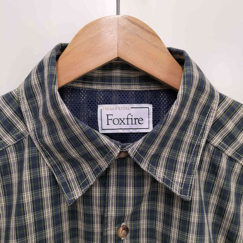 フォックスファイヤー foxfire 24SS 別注 フィッシングポケット ロングスリーブ チェックシャツ メンズ JPN:M