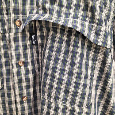 フォックスファイヤー foxfire 24SS 別注 フィッシングポケット ロングスリーブ チェックシャツ メンズ JPN:M