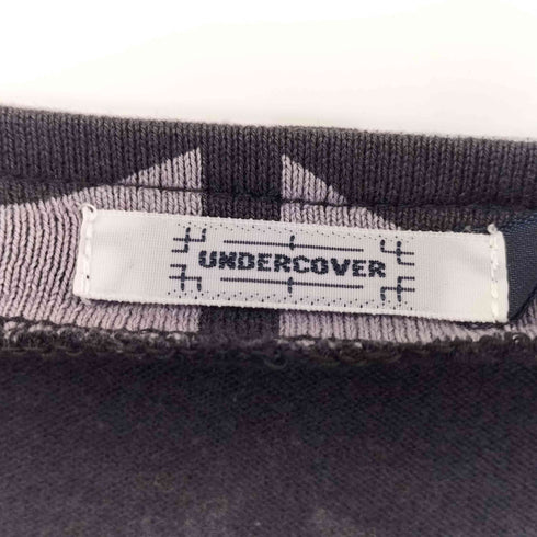 アンダーカバー UNDERCOVER 01AW D.A.V.F期 幾何学模様 クルーネックTシャツ レディース FREE