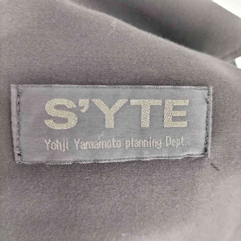 サイトバイヨウジヤマモト syte by Yohji Yamamoto レーヨンポリ ギャバジン 3タック ワイドスラックス メンズ JPN:3