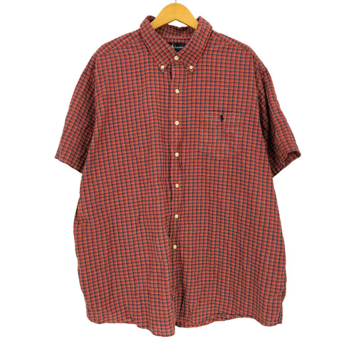 ラルフローレン RALPH LAUREN インド製 HERITAGE スモールポニー刺繍 チェック BD シャツ メンズ import:XXL