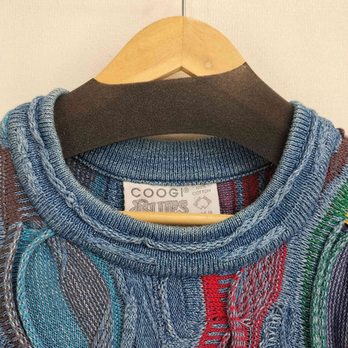 クージー COOGI 90S オーストラリア製 マルチカラー 3D ニット セーター メンズ import:M