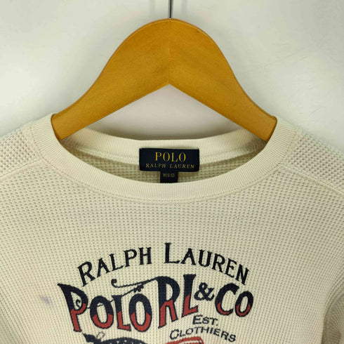 ポロラルフローレン POLO RALPH LAUREN POLO RL&CO NEWYORK 星条旗プリント サーマル カットソー レディース import:M